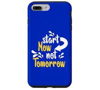 Custodia per iPhone 7 Plus/8 Plus Inizia ora non domani - Motivazione scritta a mano