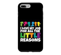 Custodia per iPhone 7 Plus/8 Plus Insegnante Amo il mio lavoro per tutte le piccole ragioni