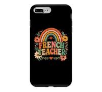Custodia per iPhone 7 Plus/8 Plus Insegnante francese Retro Rainbow Language Educator Design