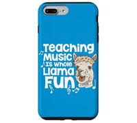 Custodia per iPhone 7 Plus/8 Plus Insegnare La Musica È Intero Llama Divertente Gioco di parole Insegnante di musica