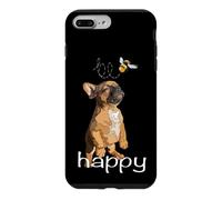 Custodia per iPhone 7 Plus/8 Plus Inspirational Be Happy Frenchie Puppy Francese Bulldog Lover