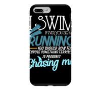 Custodia per iPhone 7 Plus/8 Plus Io nuotare se tu mai mi vedo correre divertente nuotatore