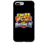 Custodia per iPhone 7 Plus/8 Plus Io sono 11 E Digging It Boys 11 ° compleanno camion da costruzione