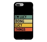 Custodia per iPhone 7 Plus/8 Plus Io sono Lucy Doing Lucy Things Divertente Citazione Personalizzata