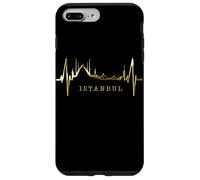 Custodia per iPhone 7 Plus/8 Plus Istanbul Skyline Battito del Cuore Turchia Moschea Istanbul