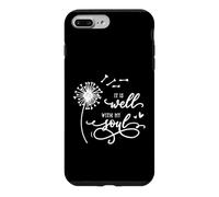 Custodia per iPhone 7 Plus/8 Plus It Is Well With My Soul Christian Pretty Dente di leone & Cuore