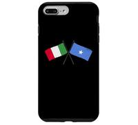 Custodia per iPhone 7 Plus/8 Plus Italia Somalia Bandiere Attraversate Patrimonio Somalo Italiano