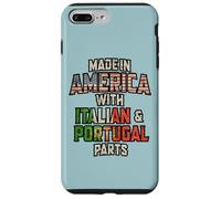 Custodia per iPhone 7 Plus/8 Plus Italiano E Portoghese Made In America Mix Heritage Vintage