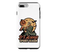 Custodia per iPhone 7 Plus/8 Plus It's Always Spooky Season Skeleton Jack O Lantern Graphic