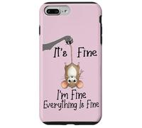 Custodia per iPhone 7 Plus/8 Plus It's fine I'm fine everything is fine funny Cute Mouse Rat