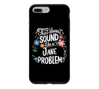 Custodia per iPhone 7 Plus/8 Plus Jane Personalized Cute Flower Girls Jane Name