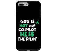 Custodia per iPhone 7 Plus/8 Plus Jesus God is The Pilot Aviation Christian Faith