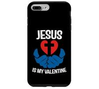 Custodia per iPhone 7 Plus/8 Plus Jesus is My Valentine Funny Valentines Loves Christ Love Day