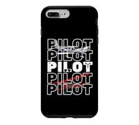 Custodia per iPhone 7 Plus/8 Plus Jet pilota aereo e operaio dell'aviazione Capitano Co-Pilot Crew