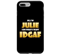 Custodia per iPhone 7 Plus/8 Plus Julie Joke IDGAF Meme Funny Halloween Costume For Julies