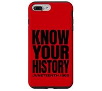 Custodia per iPhone 7 Plus/8 Plus Juneteenth 1865 Know Your History Freedom Day