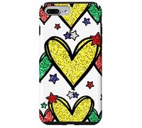 Custodia per iPhone 7 Plus/8 Plus Juneteenth Graphic For Black Women Red Yellow Green Heart