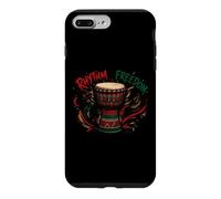 Custodia per iPhone 7 Plus/8 Plus Juneteenth Rhythm of Freedom Djembe Drum Music