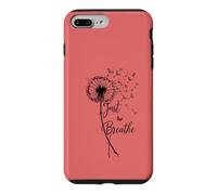 Custodia per iPhone 7 Plus/8 Plus Just Breathe Dandelion Butterfly Inspirational Boho Floral