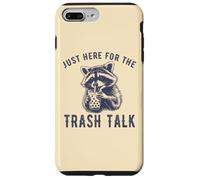 Custodia per iPhone 7 Plus/8 Plus Just Here for the Trash Talk Divertente Procione Vintage Sarcastico