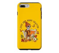 Custodia per iPhone 7 Plus/8 Plus Just One More Chapter Skeleton Reader Autunno Book Lover Autunno