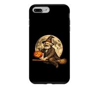 Custodia per iPhone 7 Plus/8 Plus Karl Marx Comunista Comunista Jack O Lanterna Moon Scopa