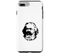 Custodia per iPhone 7 Plus/8 Plus Karl Marx Silhouette Minimalista Comunismo Socialismo