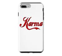 Custodia per iPhone 7 Plus/8 Plus KARMA - GRASSETTO GRANDE TESTO ROSSO PROGETTATO