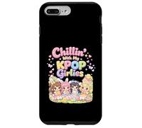 Custodia per iPhone 7 Plus/8 Plus Kawaii Chibi Pasqua Chillin Con Il Mio Kpop Girlies Bunny Girls