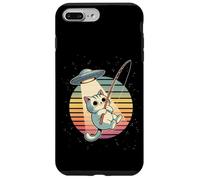 Custodia per iPhone 7 Plus/8 Plus Kawaii Gatto UFO Rapimento Anime Carino Pesca Adorabile Cosmico