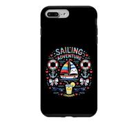 Custodia per iPhone 7 Plus/8 Plus Kawaii Sailing Adventure Boat Ocean Lemonade