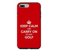 Custodia per iPhone 7 Plus/8 Plus Keep Calm and Carry On It's Just Golf - Divertente