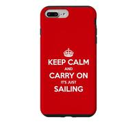 Custodia per iPhone 7 Plus/8 Plus Keep Calm and Carry On It's Just Sailing - Divertente