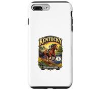 Custodia per iPhone 7 Plus/8 Plus Kentucky The Bluegrass State Flag Purosangue Verga d'oro