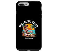 Custodia per iPhone 7 Plus/8 Plus Key Colony Beach Florida divertente scheletro nel sole caldo design