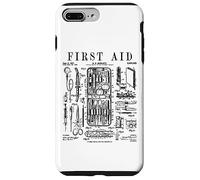 Custodia per iPhone 7 Plus/8 Plus Kit di pronto soccorso per infermiere medico stampa vintage brevetto