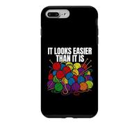 Custodia per iPhone 7 Plus/8 Plus Knitting Yarn It Looks Easier Than It Is Crochet