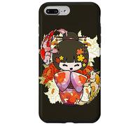 Custodia per iPhone 7 Plus/8 Plus Kokeshi Doll Koi Fish Giapponese Estetica Amante