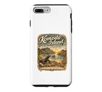 Custodia per iPhone 7 Plus/8 Plus Komodo Dragon Beach Retro Indonesia Viaggio