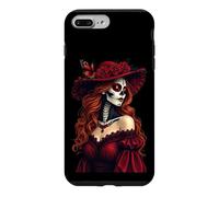 Custodia per iPhone 7 Plus/8 Plus La Catrina Mysterious Beauty Dia de los Muertos Farfalla