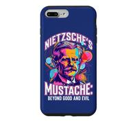 Custodia per iPhone 7 Plus/8 Plus La filosofia della citazione dei baffi oltre il bene e il male di Nietzsche
