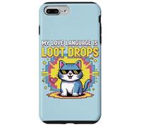 Custodia per iPhone 7 Plus/8 Plus La mia lingua di gioco è Loot Drops Cat Gamer Cool Design