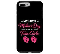 Custodia per iPhone 7 Plus/8 Plus La mia prima festa delle madri gemelle ragazze mamma