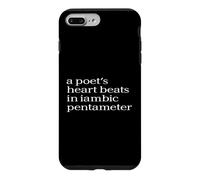 Custodia per iPhone 7 Plus/8 Plus La poesia parla dal cuore per gli amanti dei versi e dello stile