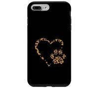 Custodia per iPhone 7 Plus/8 Plus La strada verso il mio cuore impronte di zampe di animali leopardati