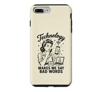Custodia per iPhone 7 Plus/8 Plus La tecnologia mi fa dire cattive parole divertenti umorismo tecnico