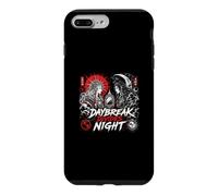 Custodia per iPhone 7 Plus/8 Plus L'alba divide il sole notturno e la luna e il duello dei samurai