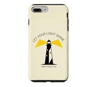 Custodia per iPhone 7 Plus/8 Plus Lascia che la tua luce risplenda il faro Matthew 5:16