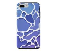 Custodia per iPhone 7 Plus/8 Plus Lavanda Blu Cell Pattern Arte Astratta Swirl