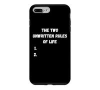 Custodia per iPhone 7 Plus/8 Plus Le due regole non scritte della vita sarcastico divertente detto